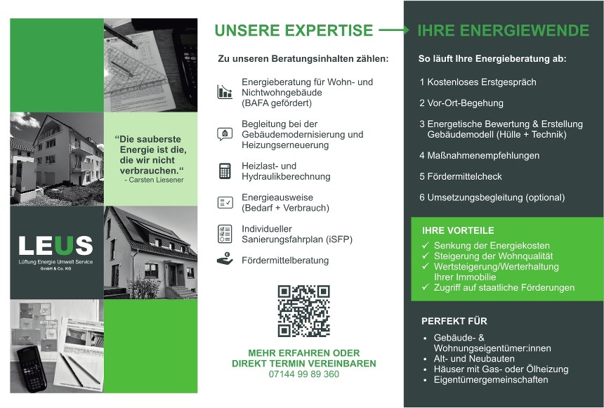 LEUS Ihre Energieberater in Benningen/ N, Ludwigsburg und Stuttgart